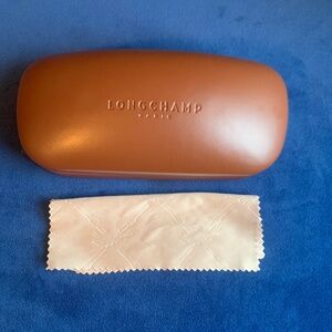 NEW Large LONGCHAMP PARIS Hard Sunglass Case with Cloth